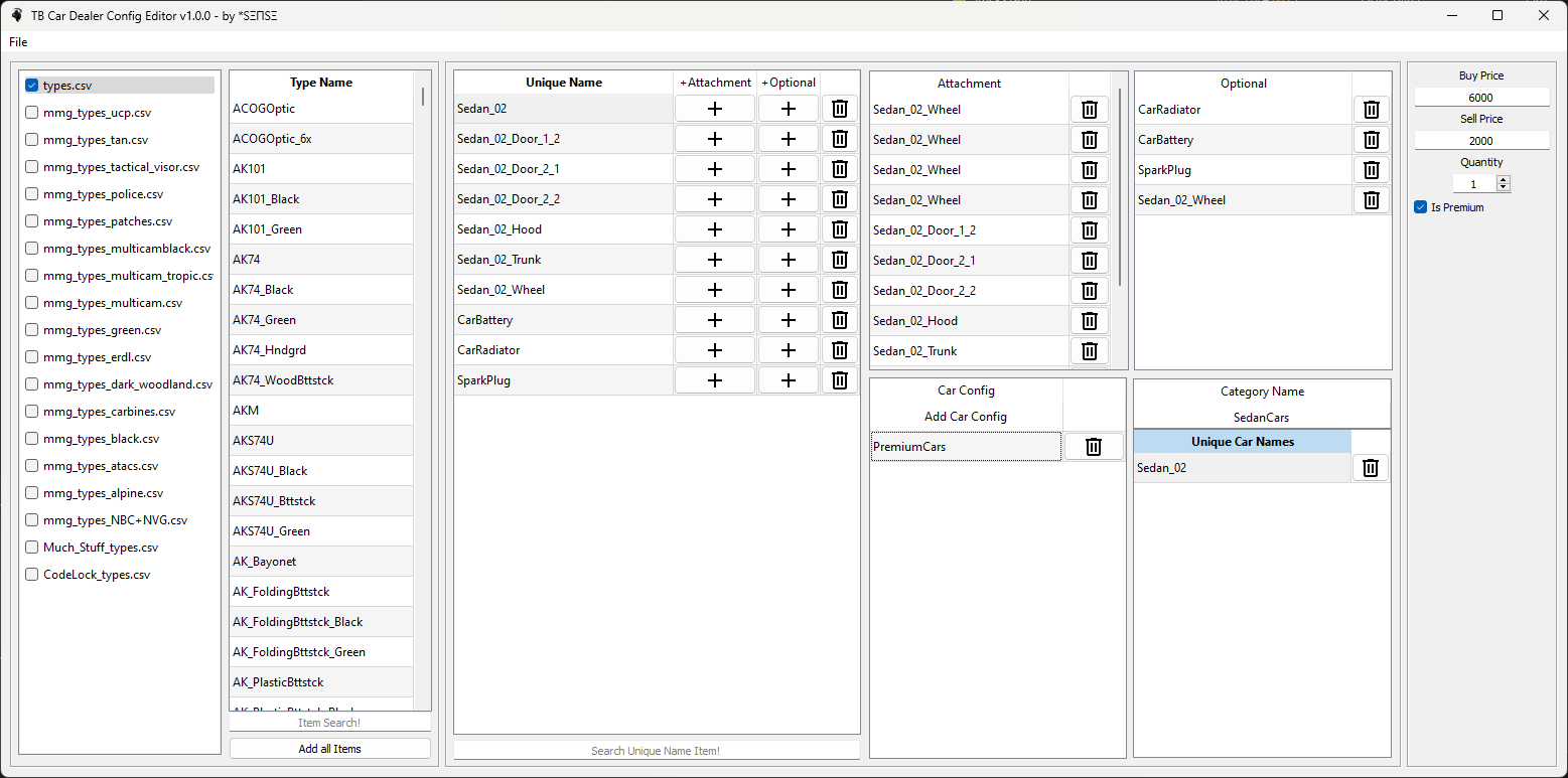 CreateCarConfig