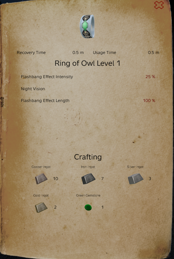 Ring of Owl Level 1